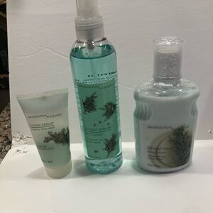 Bath & Body Works Juniper Breeze Body Splash 8 Oz. Body Lotion 8 Oz. &Body wash